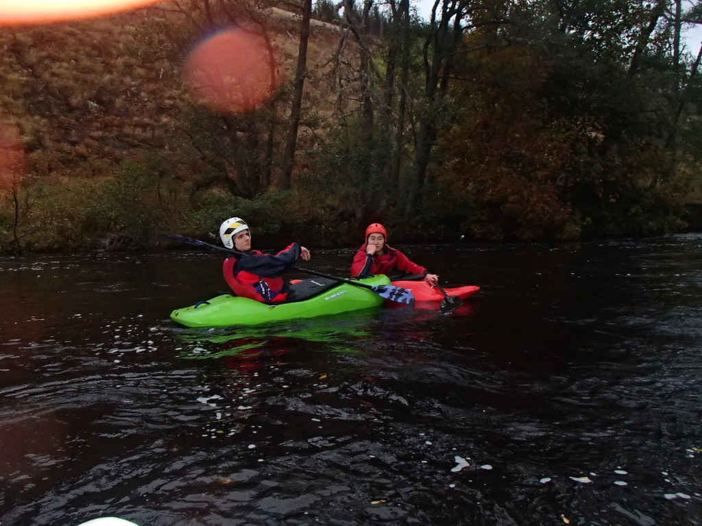 River Kayaking on the Dee River, Aberdeen, UK