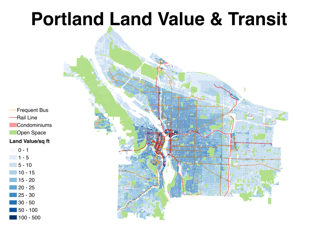 portland land value-transit