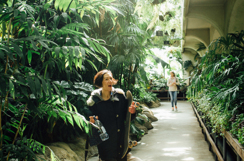 My host mom, Mia, at the Christchurch Botanical Garden