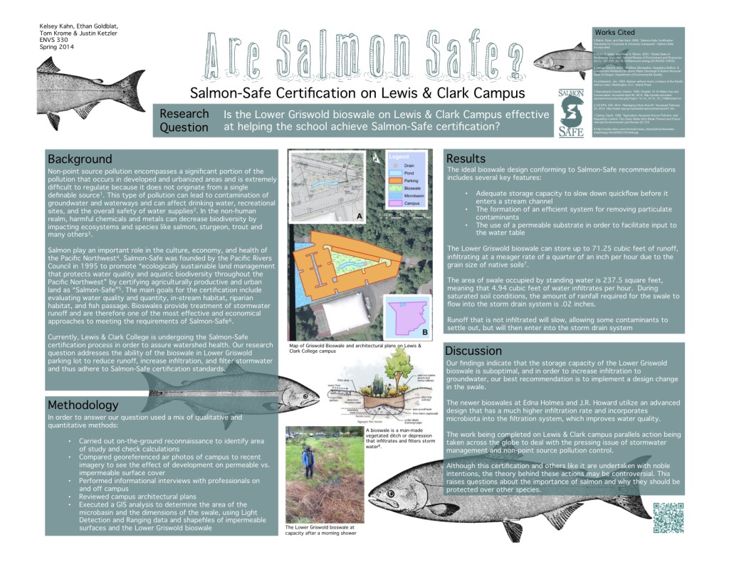 Salmon Safe Poster