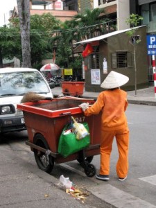 saigon dumpster lady