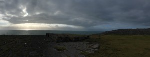 the Dún Aonghasa ruins on the island of Inishmore, Aran Islands, Ireland