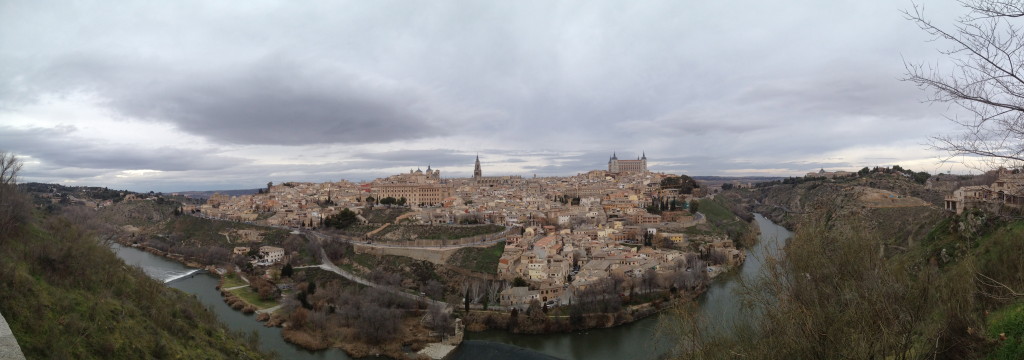 Toledo from a nearby hill