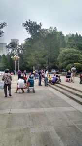 At Shandong Normal University campus