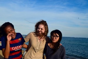 Here I am in Barcelona, being excited that I could communicate with people!