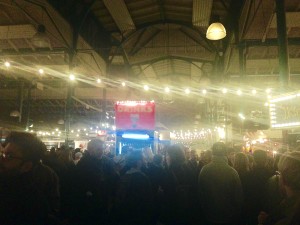 The packed inside of Markethalle Neun