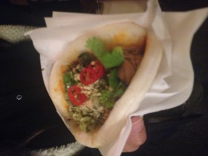 What the vendor called a Taiwanese Burrito 