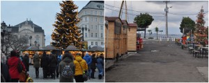 Left: Christmas Market in Bratislava. Right: What is potentially a Christmas Market in Quito (note the Christmas tree). And in theory I'm not making comparisons...